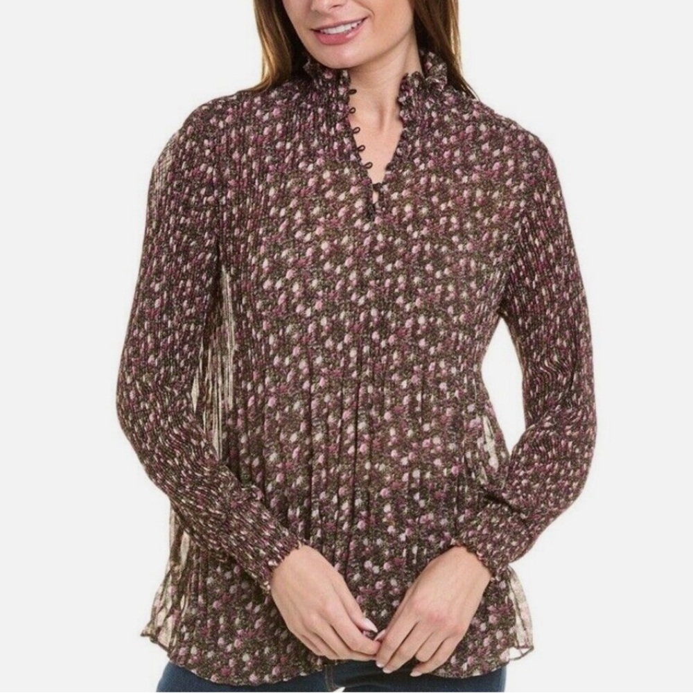 CAbi Knife Pleat Blouse Style # 3952